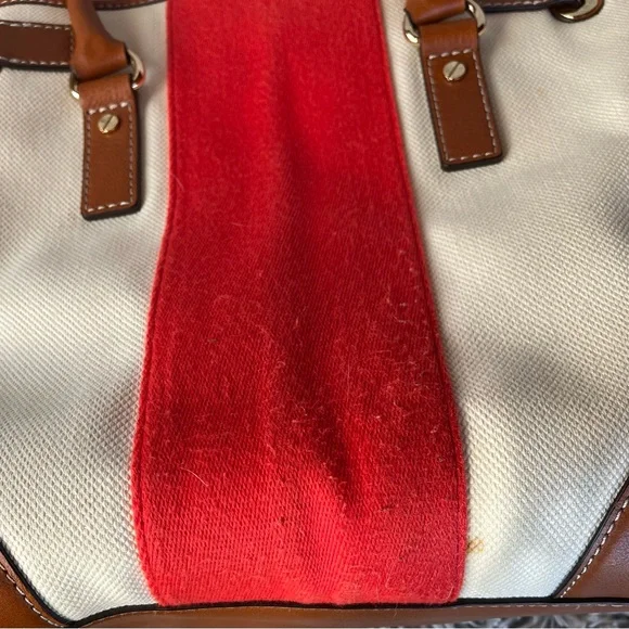 Michael Kors Red and Tan Shoulder Bag